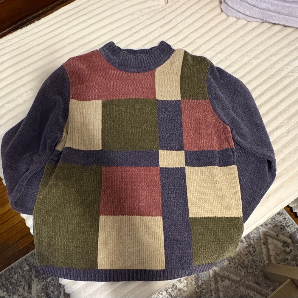 Alfred Dunner Textured Knit Sweater in Deep Gray